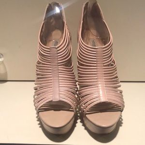 Worn once blush pink heels